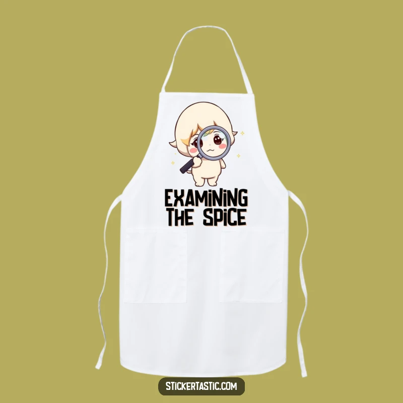 Funny Curious Character Apron: Sparkle Investigation Fun, Unique Gift