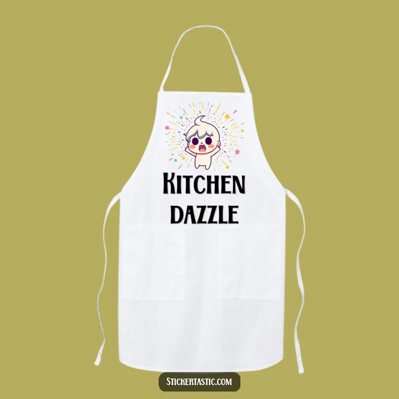 Funny Glitter Bomb Apron - Cook with a Surprising Sparkle