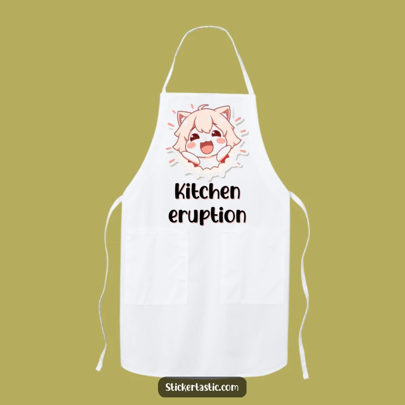 Funny Sticker Chef Apron - Cook with Excitement & Smiles - Funny Gift!