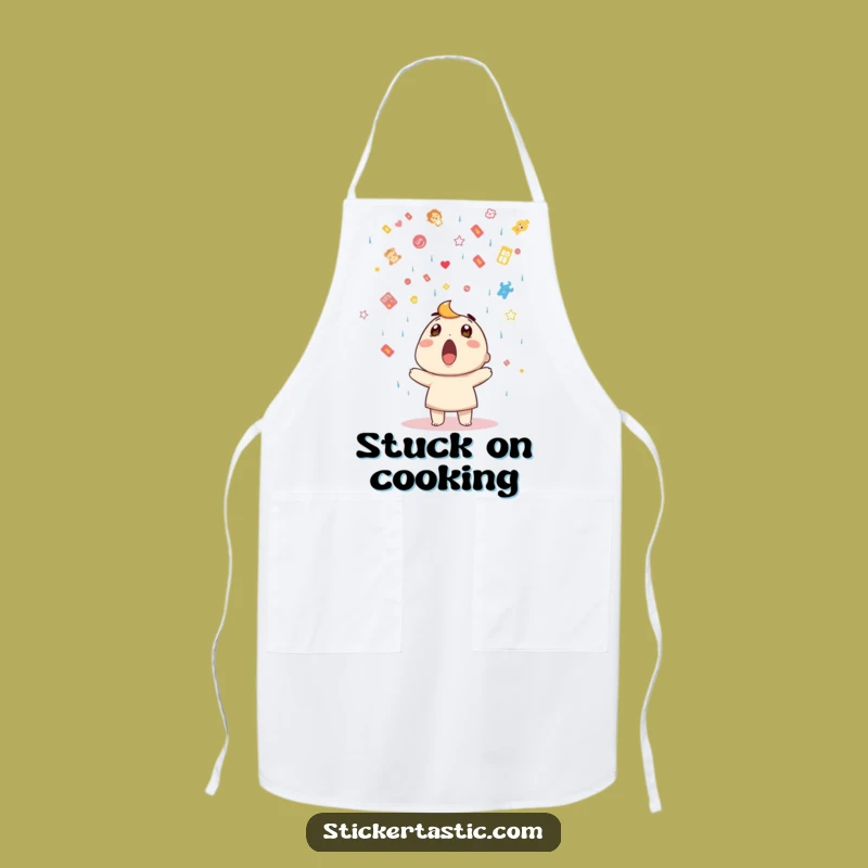 Funny Sticker Shower Apron: Hilarious Surprise Kitchen Wear, Perfect Funny Gift for Hosts