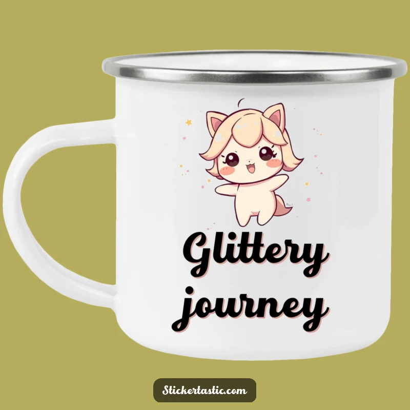 Funny Glitter Trail Camping Mug: Magical Adventures, Perfect Funny Gift for Whimsical Campers