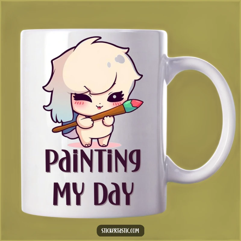 Funny Winking Artist Mug - Add Color and Mischief to Your Day