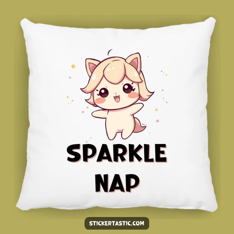 Funny Glitter Trail Pillow: Cozy Magic Touch, Perfect Funny Gift for Whimsical Spaces