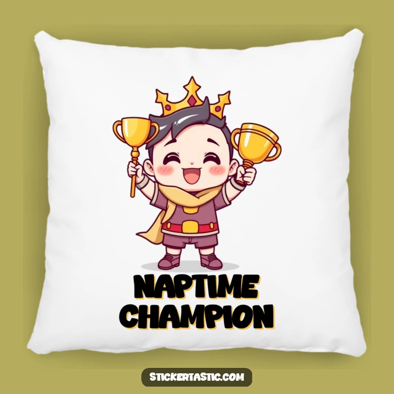 Funny Trophy Winner Pillow - Cozy Up to Your Achievements