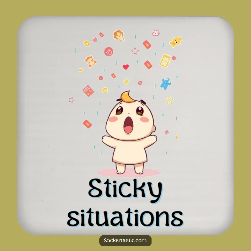 Funny Sticker Shower Drink Coaster: Protect Surfaces with Hilarious Surprise Style, Funny Gift