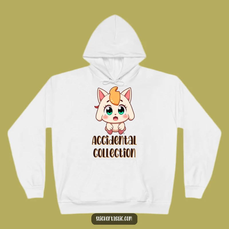Cozy Funny Amazed Sticker Hoodie: Stay Warm While Catching Surprises