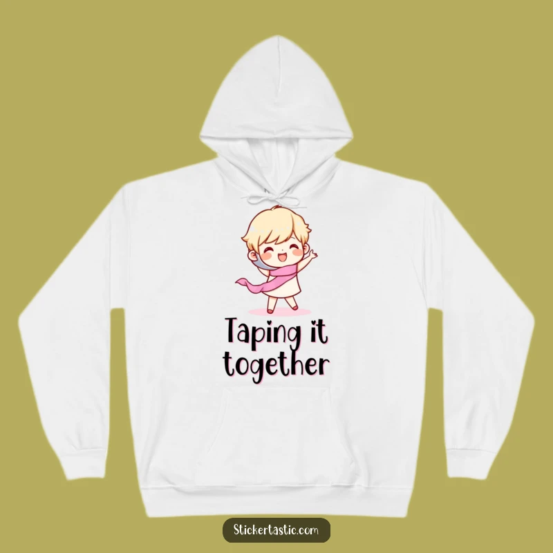 Cozy Funny Tape Dance Hoodie: Fun & Organized, Ultimate Funny Gift for Energetic People