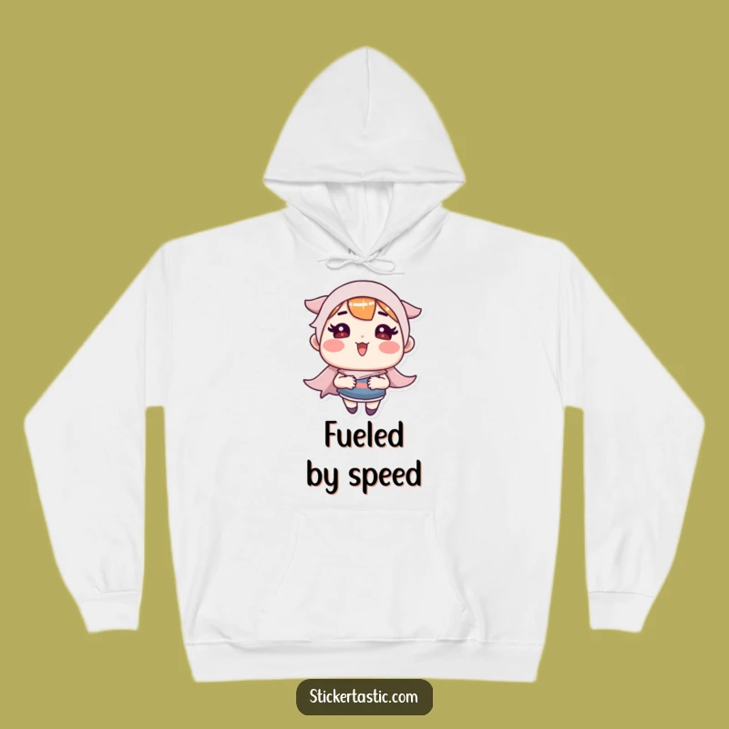 Funny Sticker Speedster Hoodie - Cozy & Hilarious Gift for Fast Thinkers - Funny!