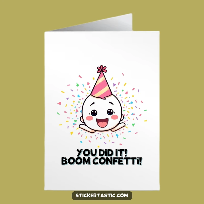 Free Printable Confetti Explosion Congrats Card - Hilarious Downloadable Achievement Gift