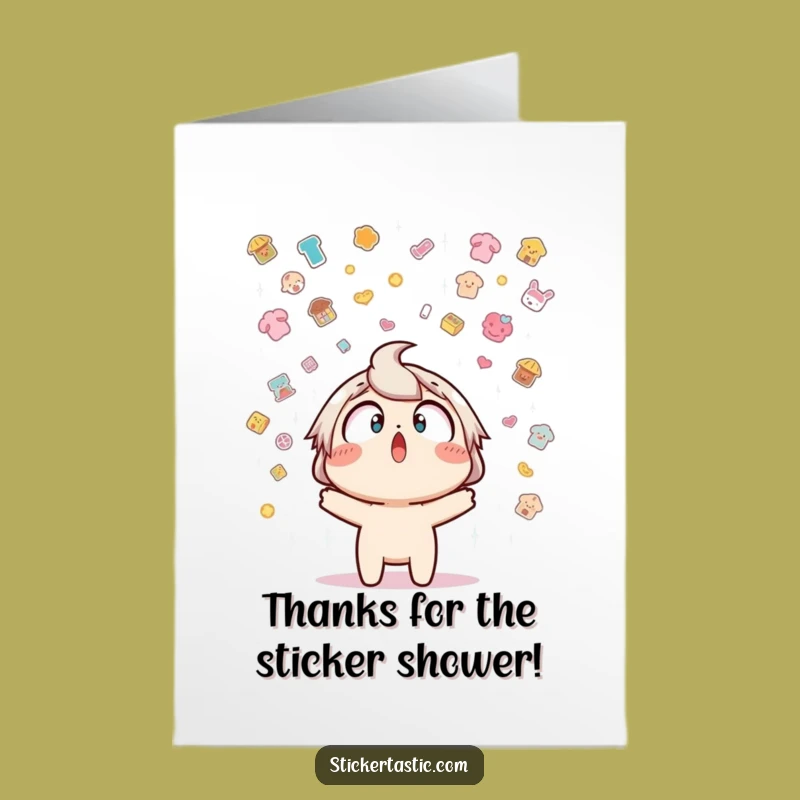 Free Printable Thank You: Amazed Sticker Rain Funny Downloadable Appreciation Gift