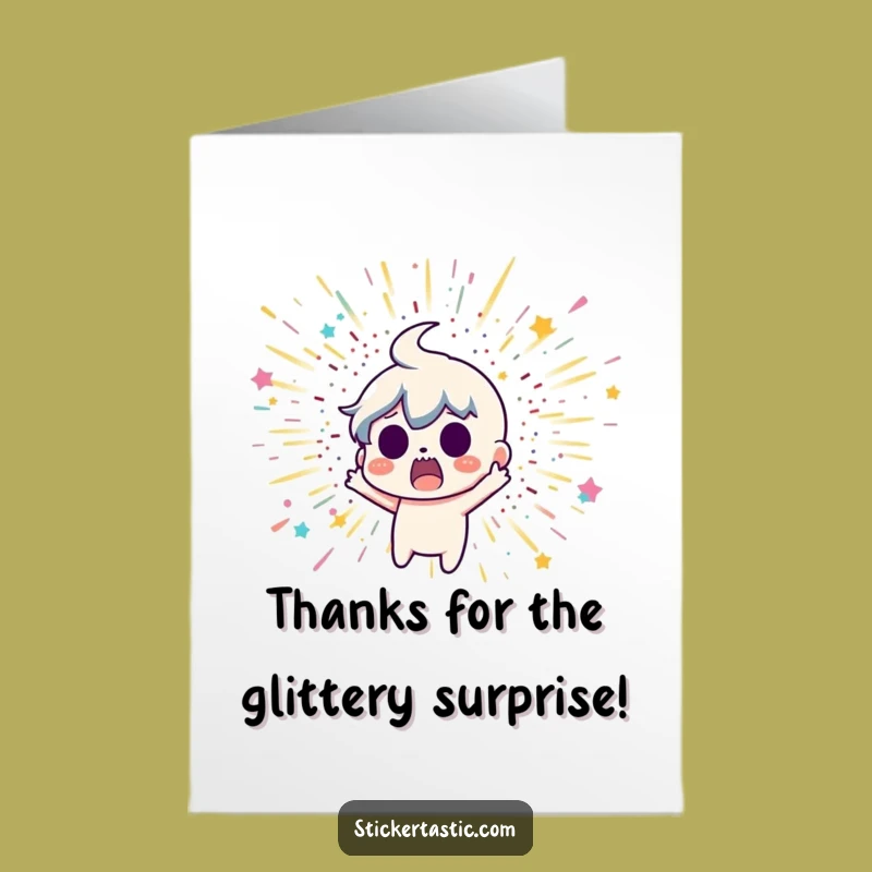 Free Printable Glitter Bomb Thank You Card - Funny Downloadable Appreciation Gift