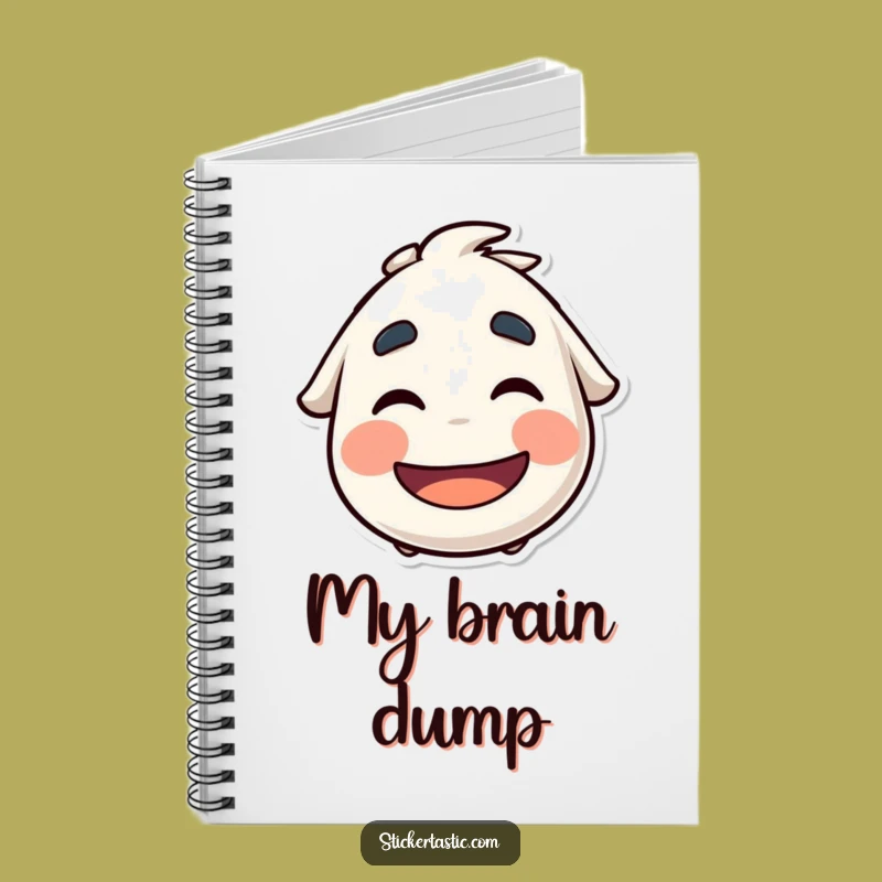 Funny Eyebrows Sticker Notebook: Jot Down Your Jokes!