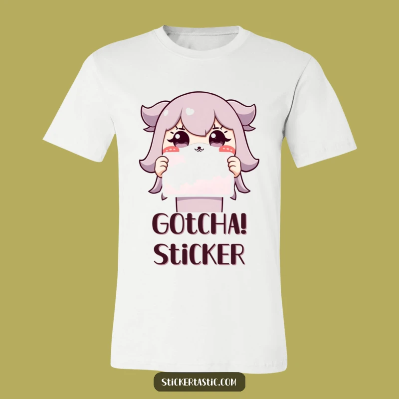 Funny Grinning Character T-Shirt: Cute Surprise Design, Hilarious Gift!