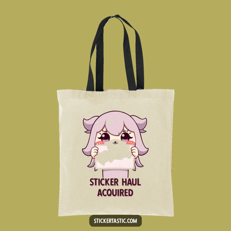 Funny Grinning Character Tote Bag: Carry Fun with Hilarious Style!