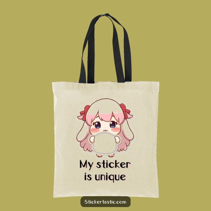Funny Proud Sticker Display Tote Bag - Carry Your Finds with Joy